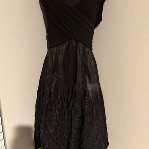 Adrianna Papell Black Midi Dress